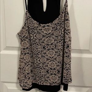 Tank top, brand: smart set, size: Medium, black and lilac